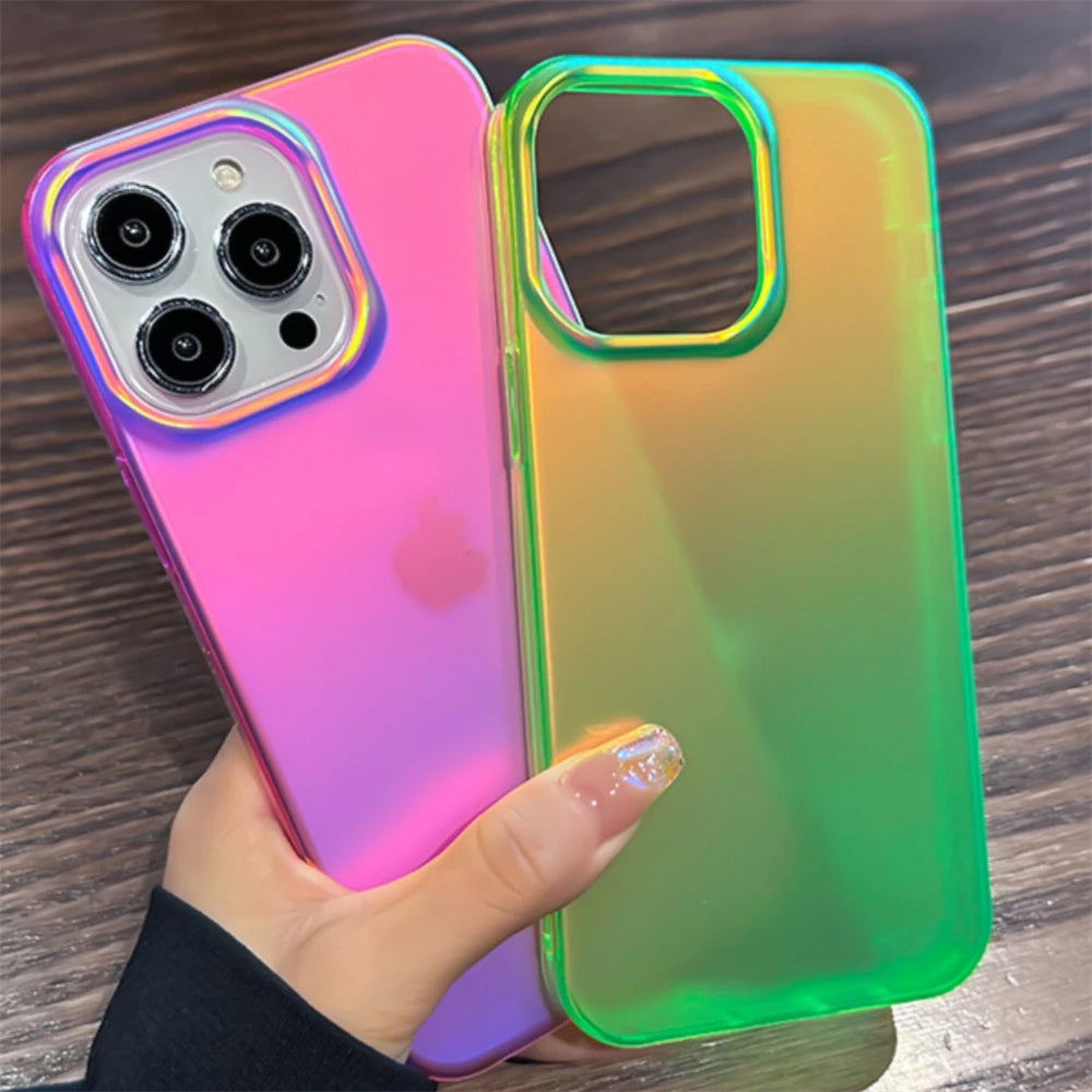 Laser Matte Shockproof iPhone Case